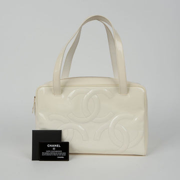 CHANEL A27120 Triple CC Logo Bowling Tote Bag 136253792