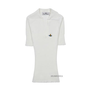 Vivienne Westwood Short Sleeve Knit with ORB Logo 136610076