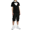 COMME DES GARCONS Big Heart Red Patch T-Shirt unisex AX-T116-051-1-5 75853732 [P]