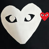 COMME DES GARCONS Big Heart Red Patch T-Shirt unisex AX-T116-051-1-5 75853732 [P]