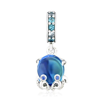 PANDORA Cute Octopus Murano Glass Pendant Charm 791694C01 145430431