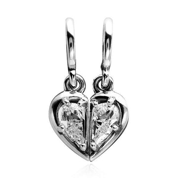 PANDORA Splittbare Herz-Pendante für Mutter und Tochter in Silber 792643C01 150777378