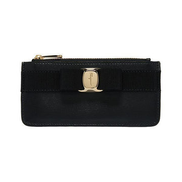 SALVATORE FERRAGAMO ボウジッパーカードケース 152196800
