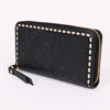 LOUIS VUITTON アンフレント スティッチ ブラック ジッパー 長財布 137650878 [P]