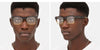 Marni Eyeglass Frame ABIOD FADED MELLOW GLA Transparent Brown Two-tone Horn Square Luxury Fashion 137669465 [P]