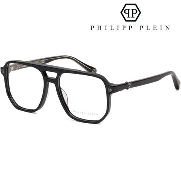 PHILIPP PLEIN Brille VPP084V 700V Schwarz Bogen Luxus Horn Rahmen Doppelbrücke PLEIN STUD 137669485