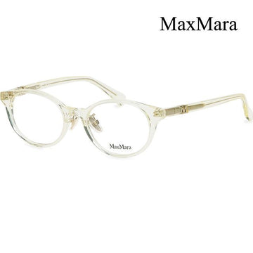 MaxMara Eyeglass Frame MM5127D 025 Luxury Round Transparent Ivory Horn Frame Fashion Asian Fit 137669490