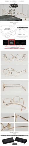 MaxMara Eyeglass Frame MM5124D 28A Luxury Soltex Square Fashion Lightweight Daily Asian Fit 137669497 [P]