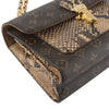Louis Vuitton Monogram Python Biguato Gold Chain Flap Crossbody Bag 35095Y 137760592 [P]
