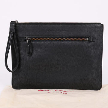 SALVATORE FERRAGAMO Schwarze Medium Strap Clutch 240479 137817261