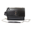 Saint Laurent Black Calfskin Silver Chain Sunset Medium Shoulder Bag 442906 137863645 [P]