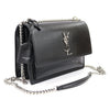Saint Laurent Black Calfskin Silver Chain Sunset Medium Shoulder Bag 442906 137863645 [P]