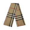 Burberry Checked Wool Silk Scarf Beige 8078779 127469724 [P]
