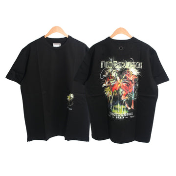 WOOYOUNGMI Palmengrafik T-Shirt Schwarz W251TS04 718B 137894156
