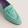 Hermes Paris Loafer Suede Mint 137908115 [P]