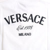 VERSACE Gesticktes Logo T-Shirt Weiß 1013302 1A09865 1W010 137919298 [P]