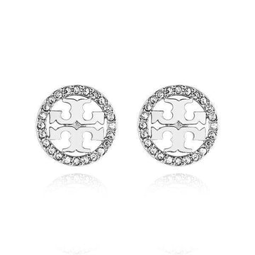 TORY BURCH Miller Circle Crystal Logo Ohrringe 53422 042 144766958