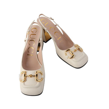 GUCCI 643892 ホースビット ミッドヒール スリングバック パンプス 35 1/2サイズ 35107Y 137963018
