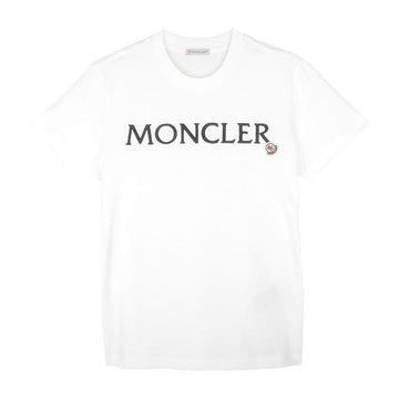 MONCLER 女性刺繍ロゴ半袖Tシャツ 8C00011 89AIJ 033 137985053