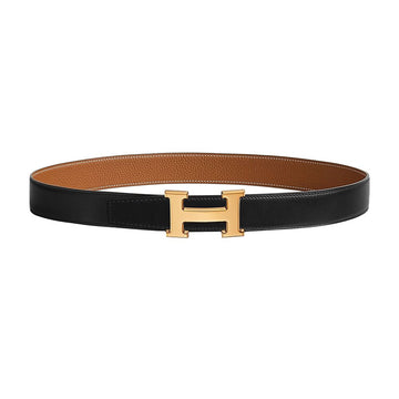 HERMES Gürtel mit H-Schnalle, wendbar, doppelseitiges Lederband 32mm H073967CAAA 154420905