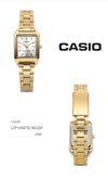 CASIO アナログスクエア学生用メタルウォッチ LTP-V007G-9EUDF 147856432 [P]
