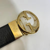 GUCCI 450000 GGインターロッキングリバーシブル両面ベルト ブラック レッド (85/34) 138129071 [P]