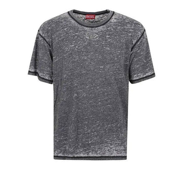 Diesel 25SS Logo Washed T-Shirt Grey T-BOXT-PAK 96P 130968363 [P]