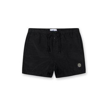 STONE ISLAND ナイロン スイムパンツ ブラック ロゴパッチ 138165974