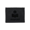 ISABEL MARANT Netia Logo Clutch Tasche Schwarz PO0173 00M006M 01BK 43816546 [P]