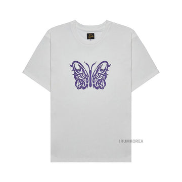 Needles OFF WHITE SS25 Men's Short Sleeve Crew Neck T-Shirt 138172670