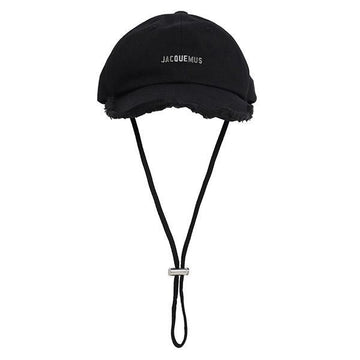 JACQUEMUS ブラック アーティショー ベースボール キャップ 235AC452 5012 990 138222841