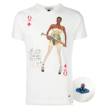 VIVIENNE WESTWOOD Queen Diamond Print T-Shirt 156826387