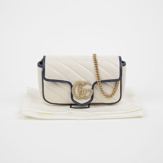 Gucci GG Marmont Super Mini Shoulder Crossbody Bag 574969 143571604 [P]