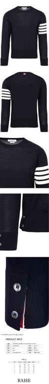 THOM BROWNE クラシック クルーネック プルオーバー ニット Y1014 415 48463513 [P]