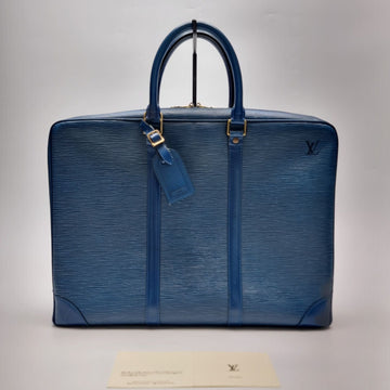 Louis Vuitton Epi Briefcase Blue 505-41 138274396