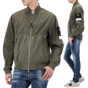 STONE ISLAND ナイロン メタル ボンバージャケット 138287256