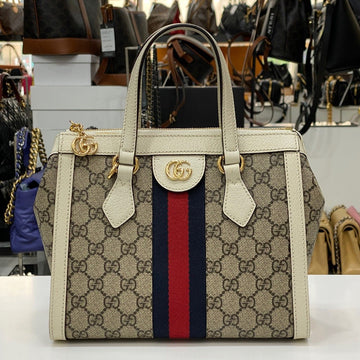 Gucci Ophidia GG Small Tote Bag White 547551 138288815