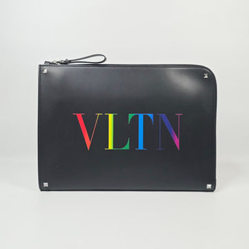 VALENTINO レインボーロゴクラッチバッグ 33x24 138297164