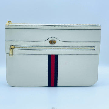GUCCI 517551 オフィディア 三線 ホワイト クラッチバッグ 138297189