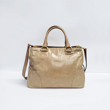 PRADA Vitello Shine Gold 2-Way Tote BN2533 138299683