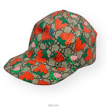 Gucci Strawberry Baseball Cap (L) 584412 138301701