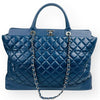 CHANEL ポルトベロ シルバー チェーン ネイビー ショルダーバッグ 15 138301835 [P]