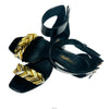 LOUIS VUITTON V-Goldene Schnalle Schwarz Sandalen MA0175 138301908 [P]