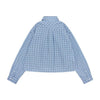 Miu Miu Embroidered Check Poplin Crop Shirt 16MK F0QY6 1659 126537391 [P]