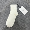 Celine Triomphe Logo Embroidered Cotton Socks White (2AT6A814X 00GT) 138316283 [P]