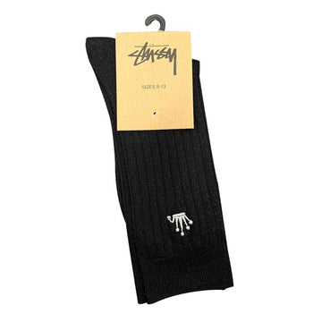 STUSSY Metallische Krone Dress Socken Metallic Schwarz (138927 BLACK) 138316358