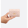 Dior Caro Glycine Wallet S5132UWHC_M413 / Women's Compact Wallet 138318517 [P]