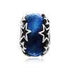 Pandora Galaxy Blue & Star Murano Silver Charm 144702283 [P]