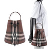 BURBERRY チェックドローストリングバケットバッグ 8112239 138334165 [P]