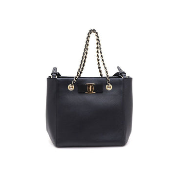 Salvatore Ferragamo Ferragamo Bow Chain Tote and Shoulder Bag 75363310 138361938